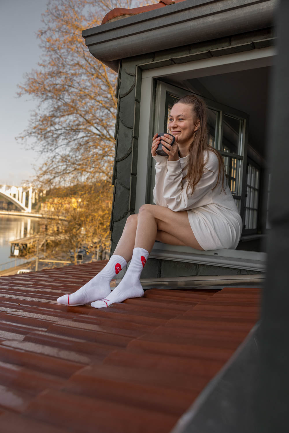 Chaussettes en forme de cœur