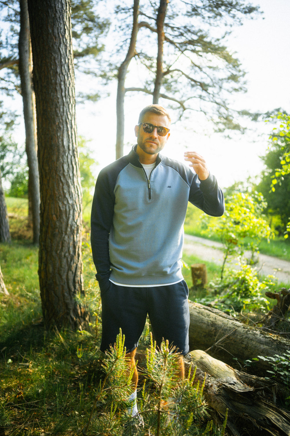 Color Block Quarter Zip