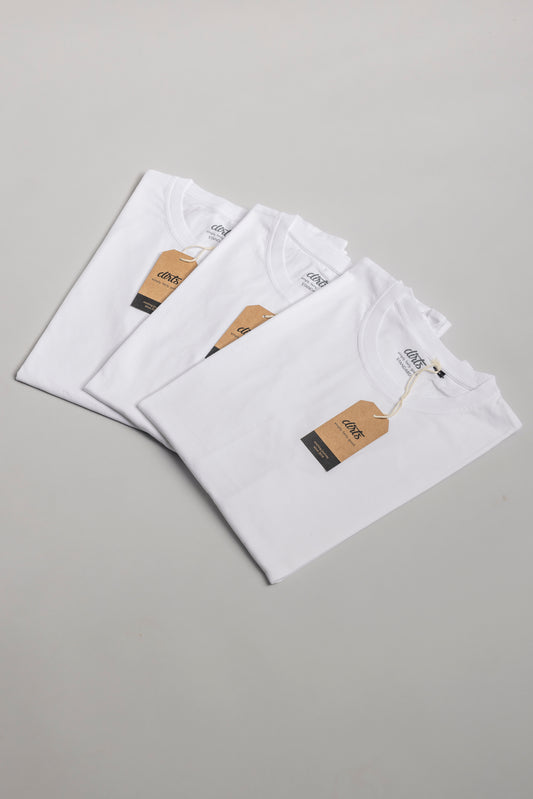 3er-Pack Premium Blank T-Shirt STANDARD, Weiß