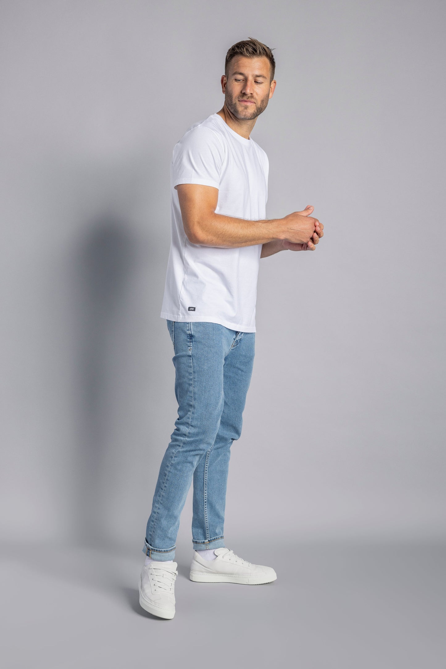 3er-Pack Premium Blank T-Shirt SLIM, Weiß