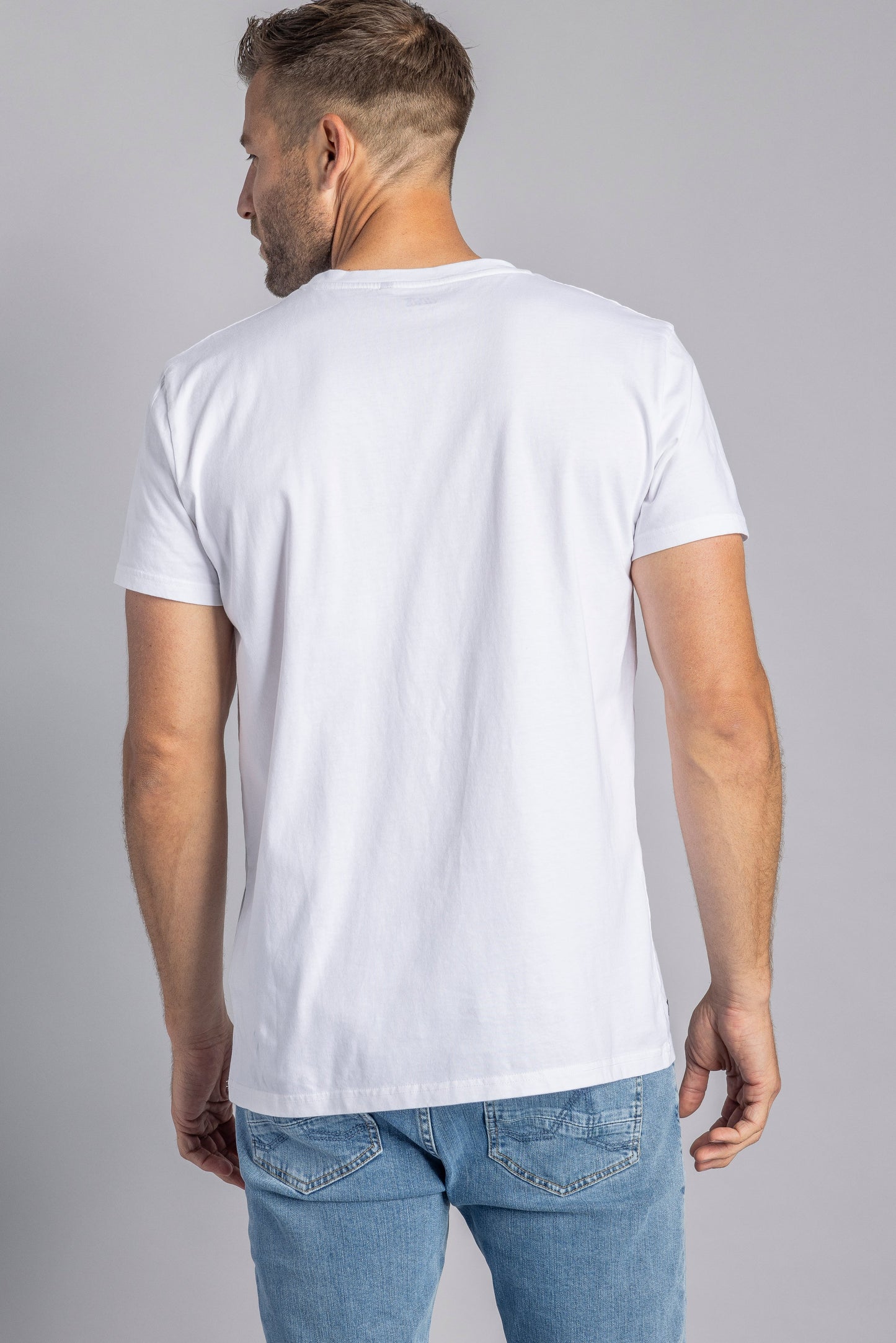 3er-Pack Premium Blank T-Shirt SLIM, Weiß