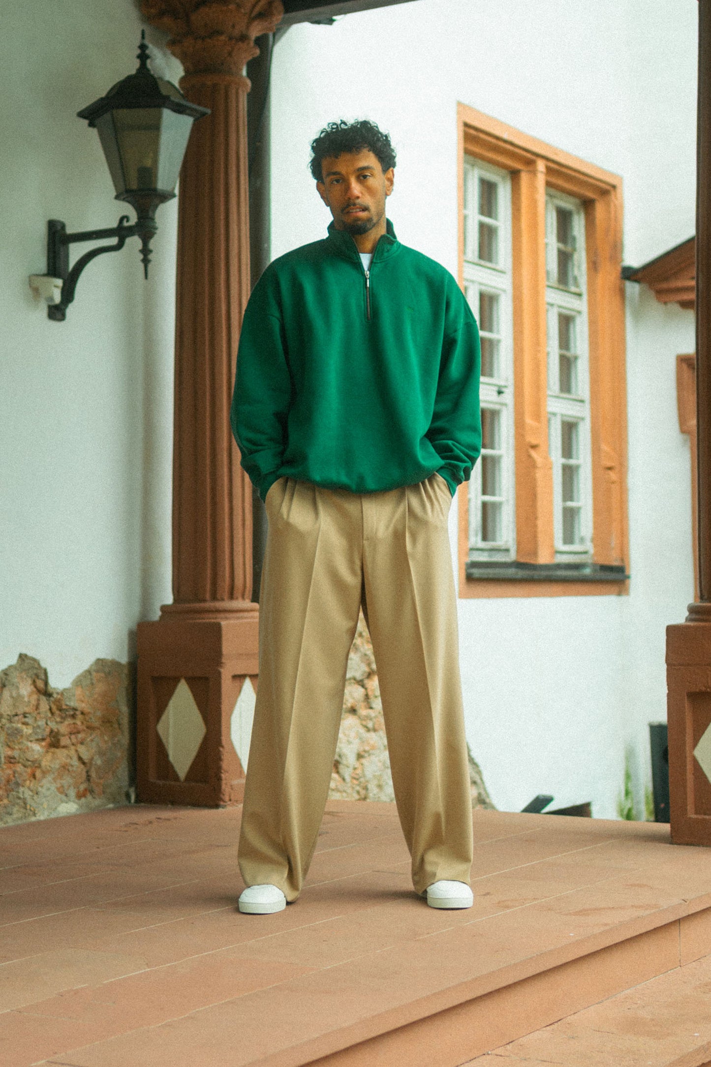 Quarter Zip Sweater Oversized