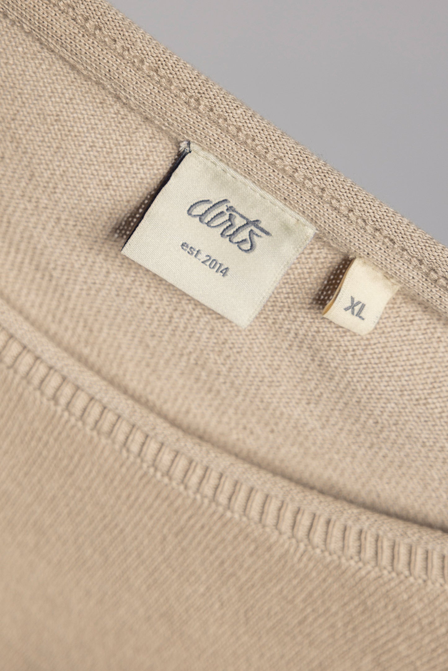 Strick-Longsleeve, Cold Beige