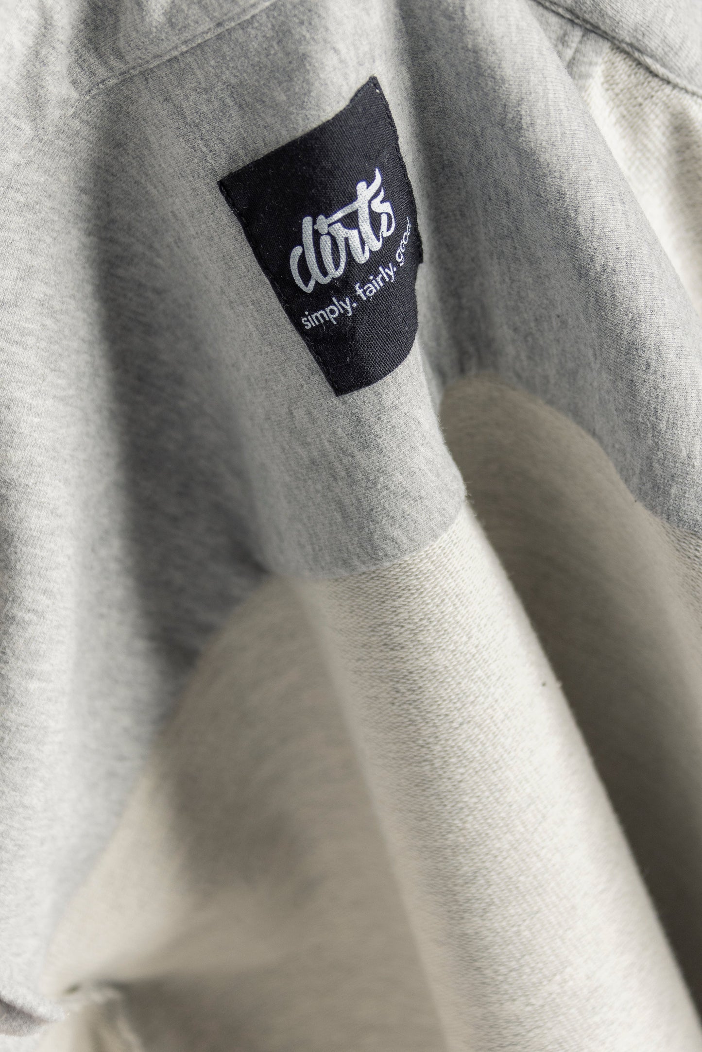 Organic Jersey Hemd, Grey Melange