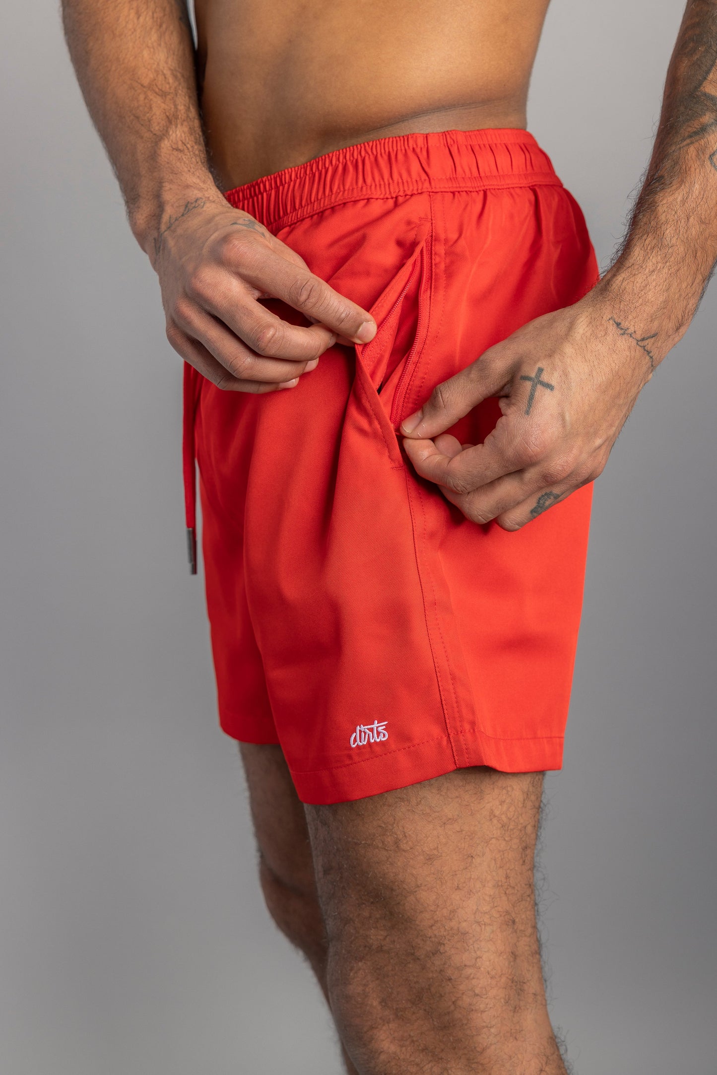 Recycled Swim Shorts RPET, Classic Red