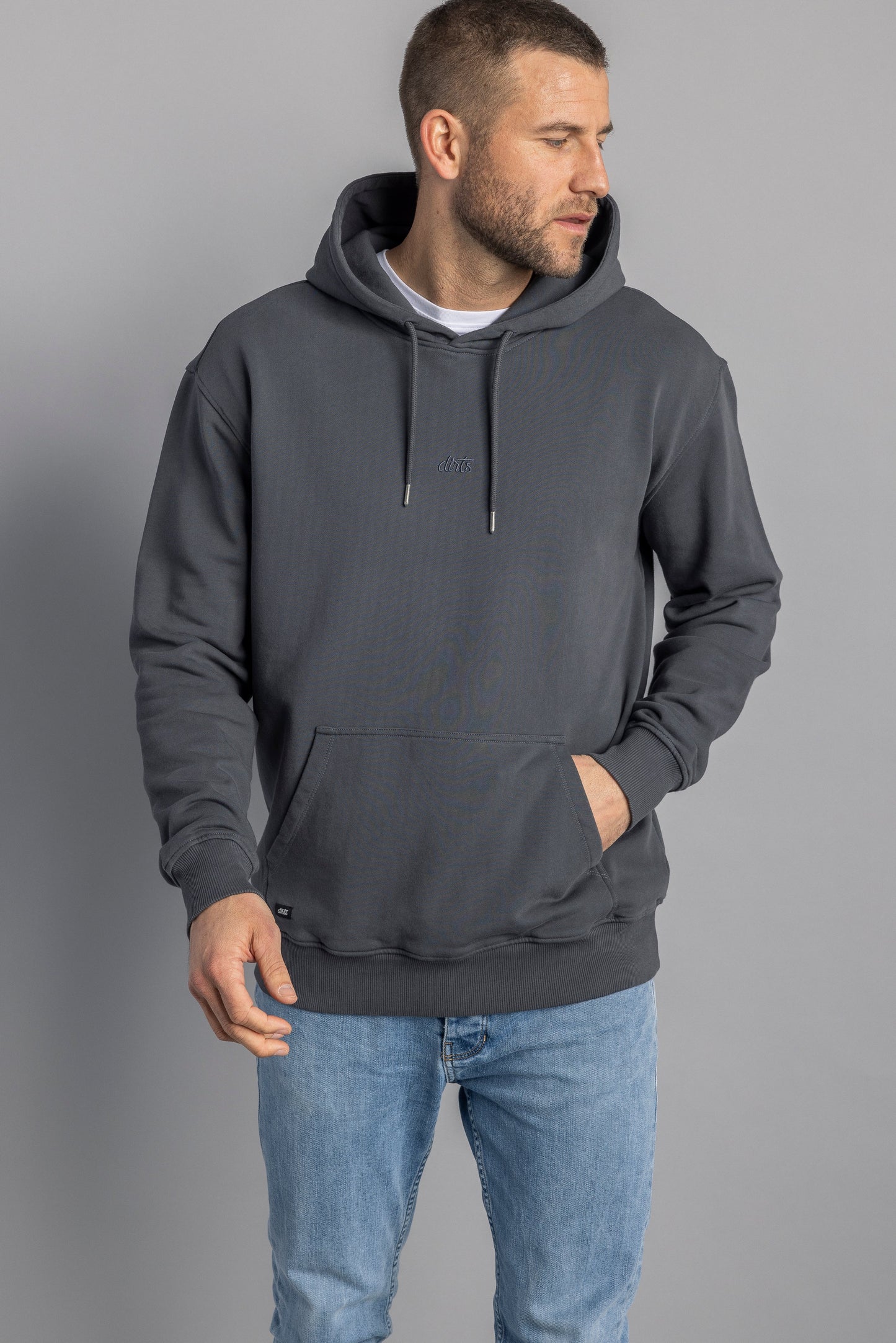 Logo Hoodie, Basalt