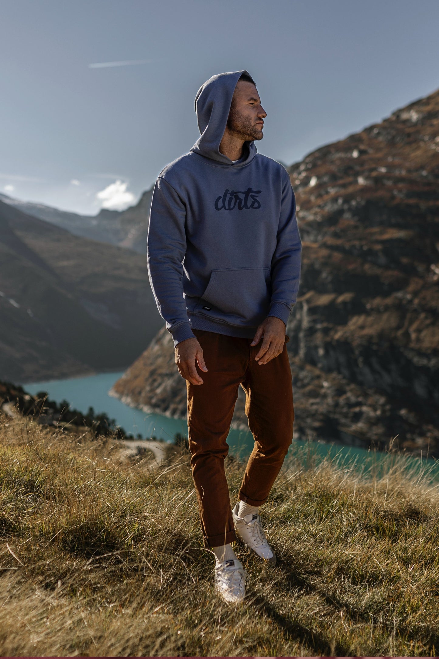 Premium Logo Hoodie Unisex, Aquamarin